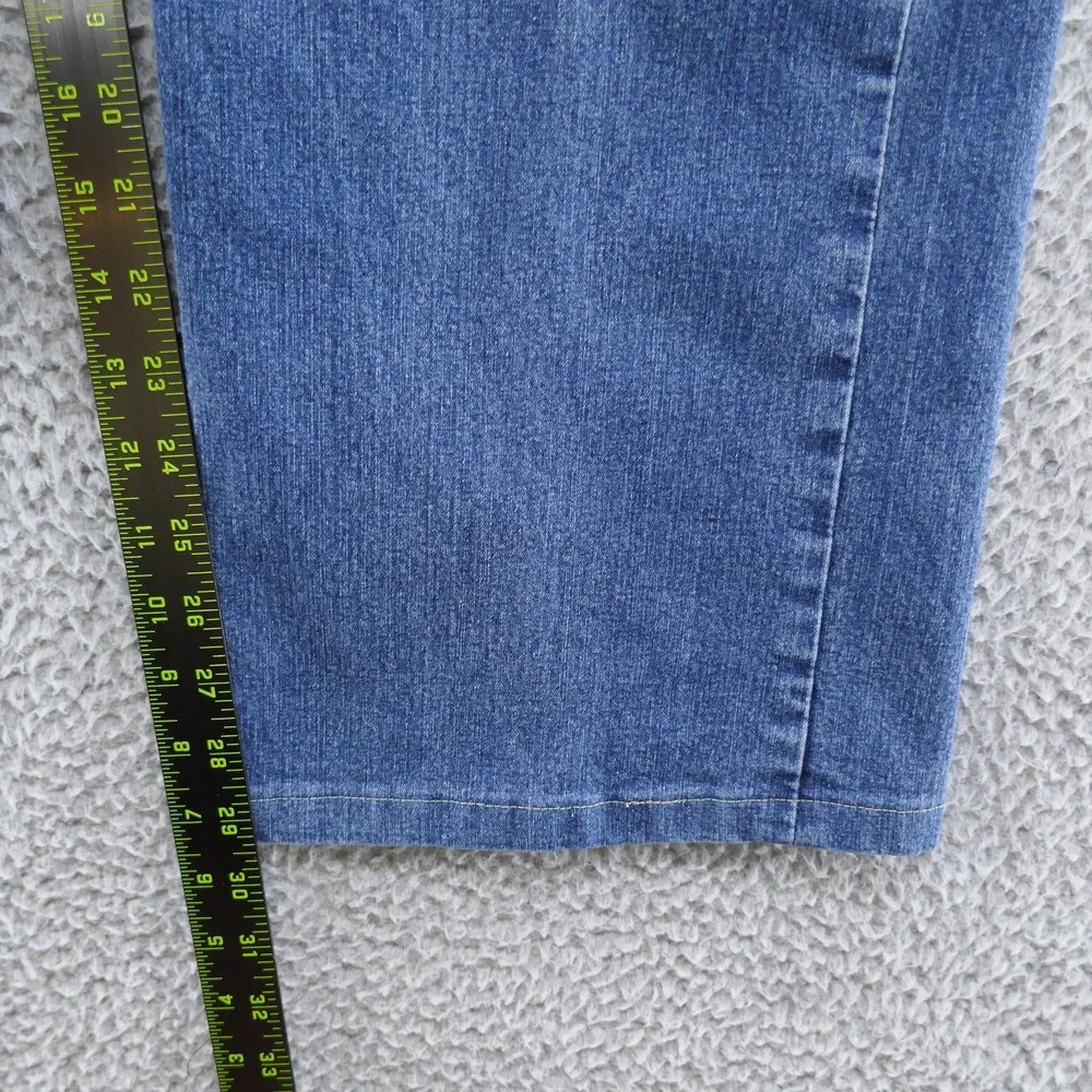 Jack of Spades Mens Medium Wash Straight Leg Stretch Jeans Blue 42x30